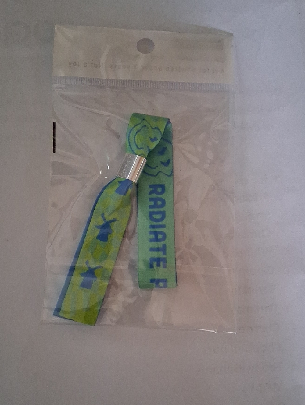 Dutch Bros Festival Event 'RADIATE POSITIVITY' Fabric Wristband